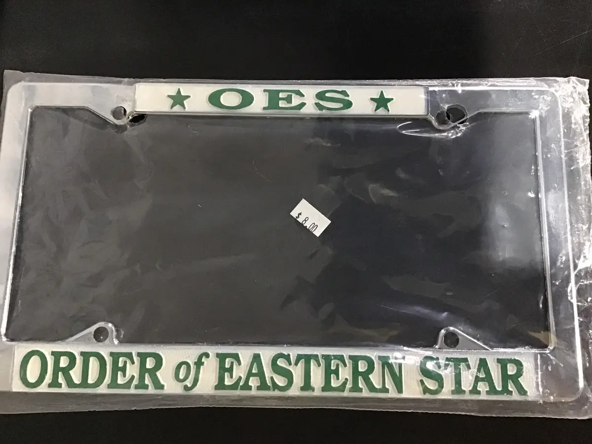 Order Of The Eastern Star License Frame 1