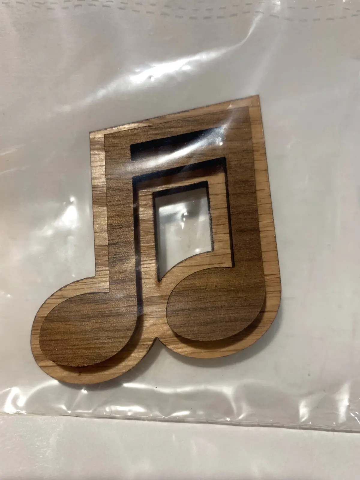 Double Music Note Oak-Backed Symbol 1