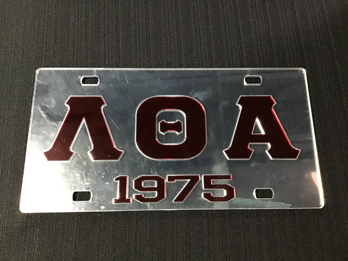 Lambda Theta Alpha License Plate 1