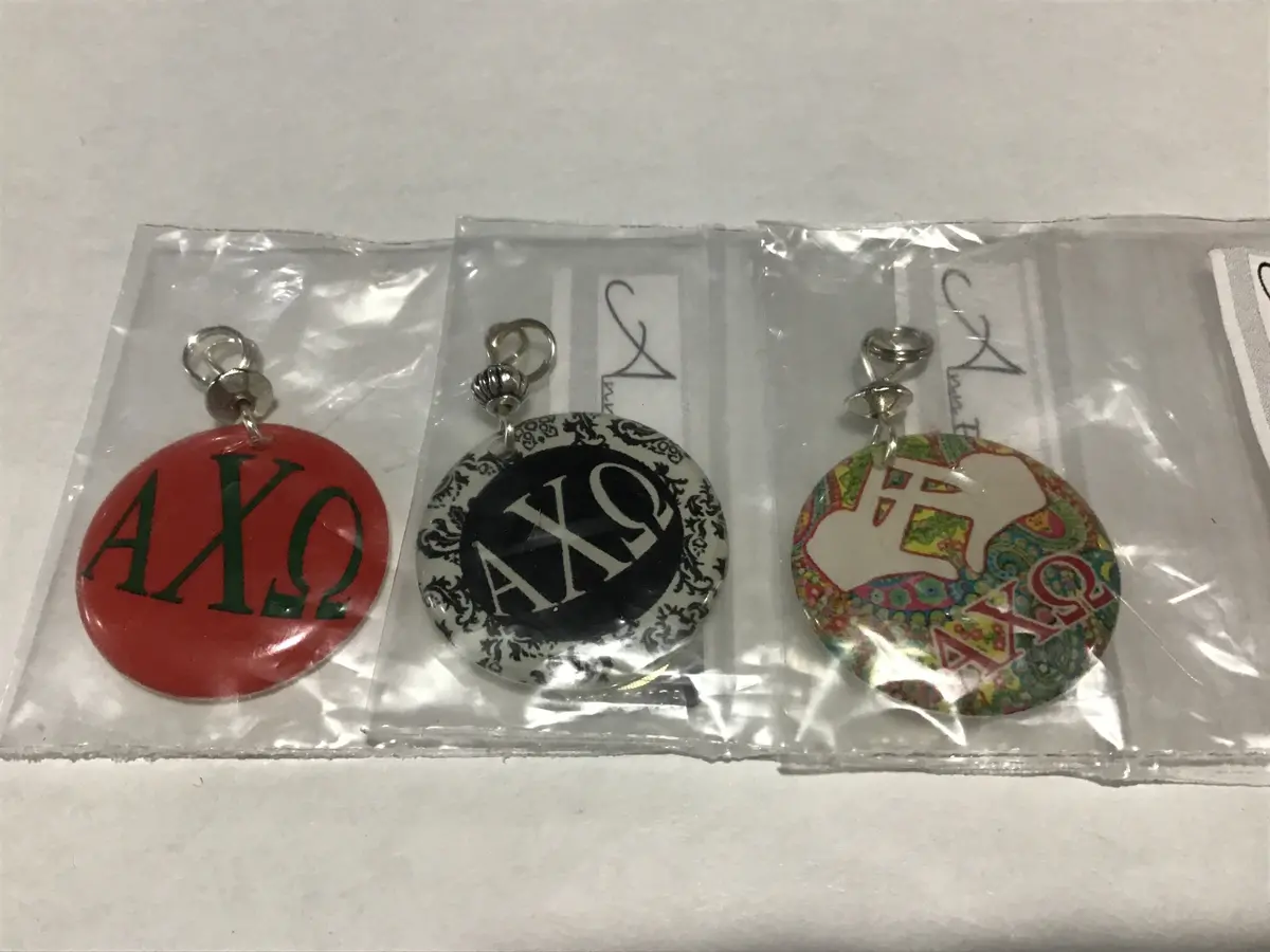 Alpha Chi Omega Sorority Greek Letter Charm 1