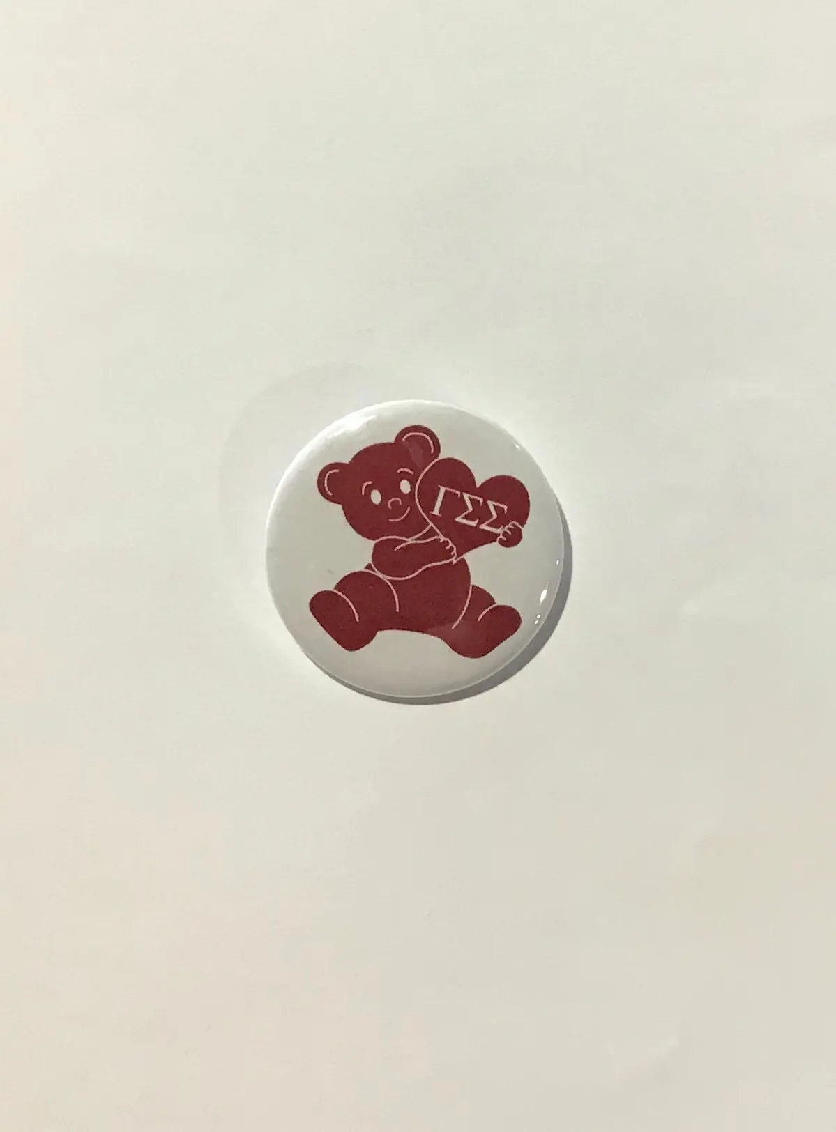 Gamma Sigma Sigma 1" Bear Mascot Button - Discontinued 1
