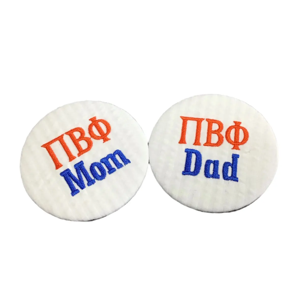 Pi Beta Phi Mom/Dad Embroidered Button 1