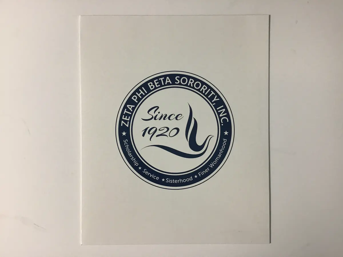 Zeta Phi Beta Pocket Folder 1