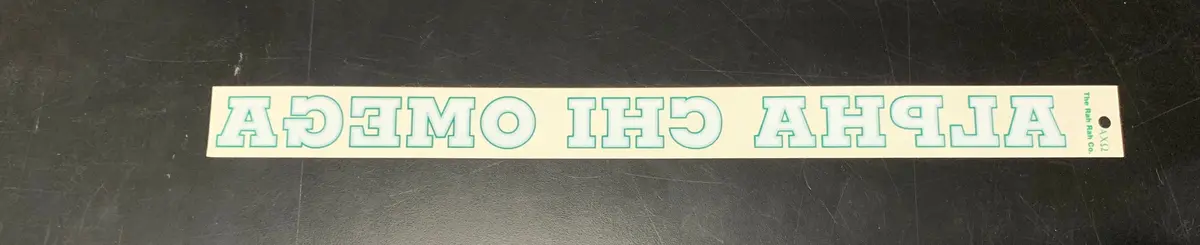 Alpha Chi Omega Horizontal Decal 1