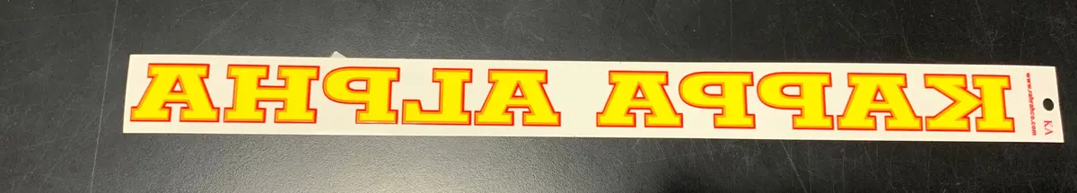 Kappa Alpha Horizontal Decal 1