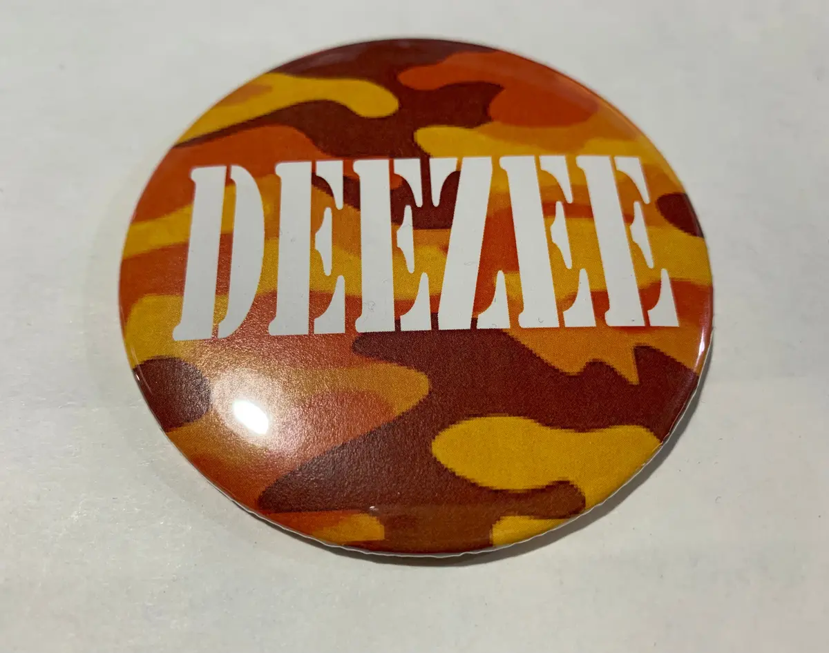 Delta Zeta Orange Camo Printed Button 1