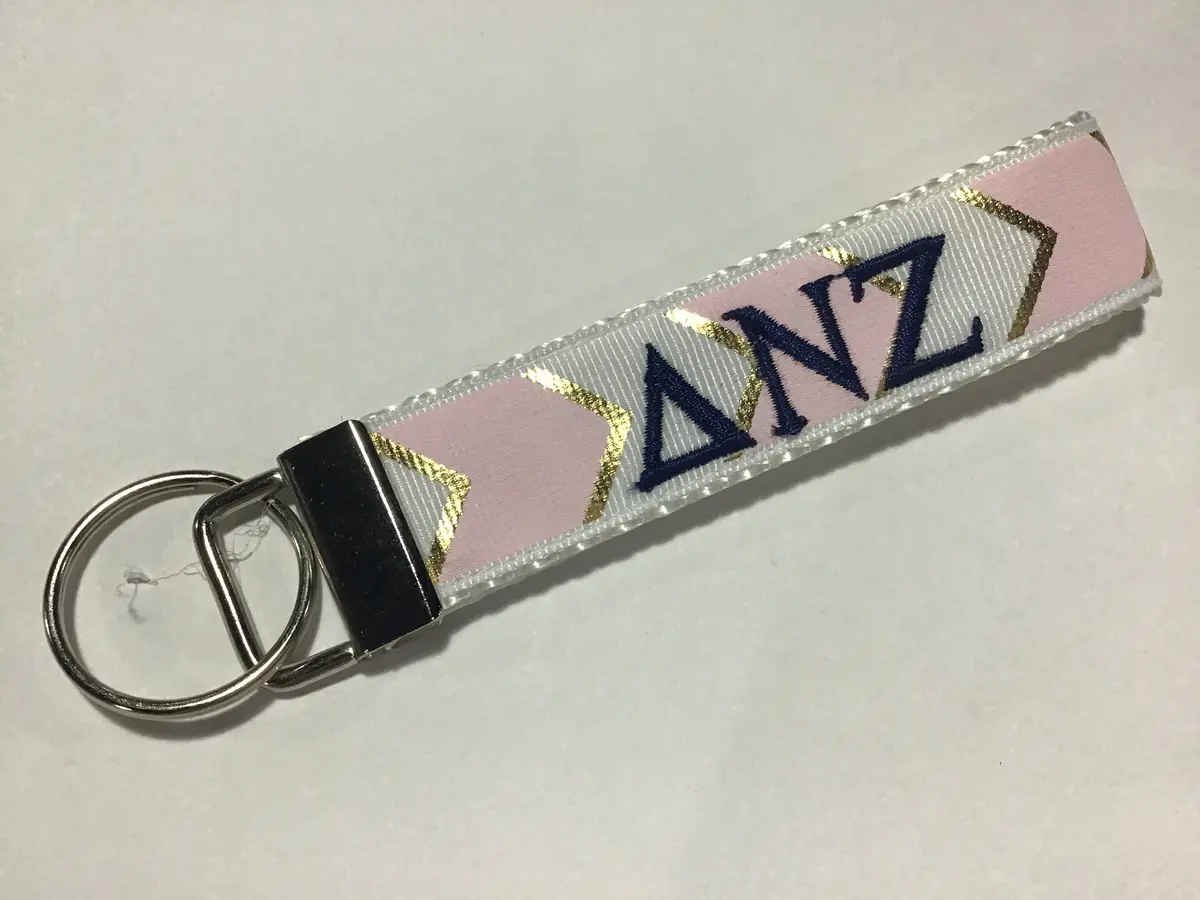 Delta Nu Zeta Fob Keychain 1