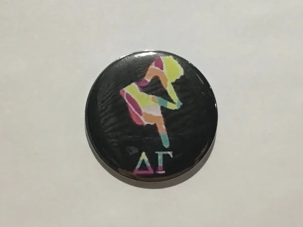Delta Gamma Handsign 2.25" Printed Button 1