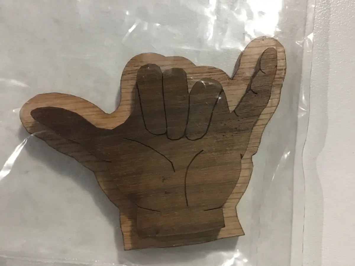 Alpha Hand Oak-Backed Symbol 1
