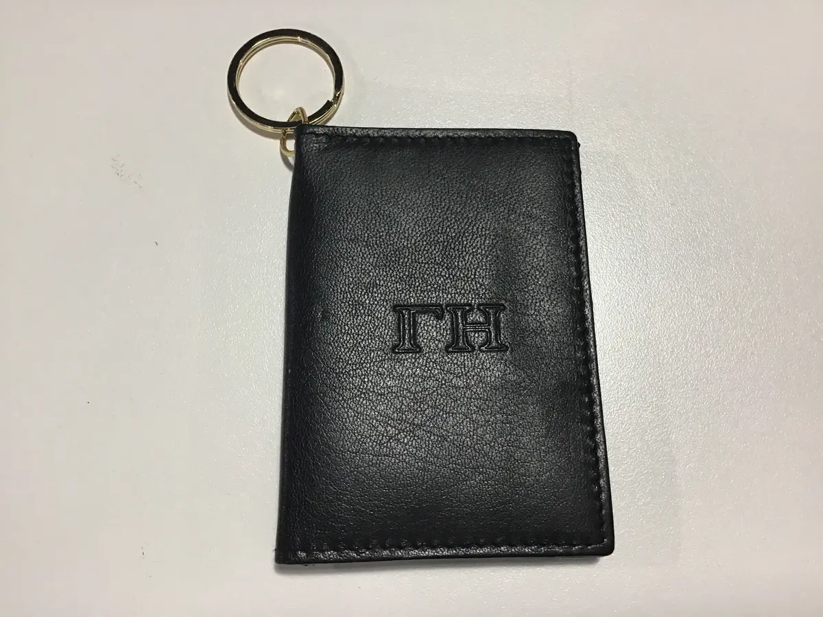 Gamma Eta Leather Key Chain Wallet 1
