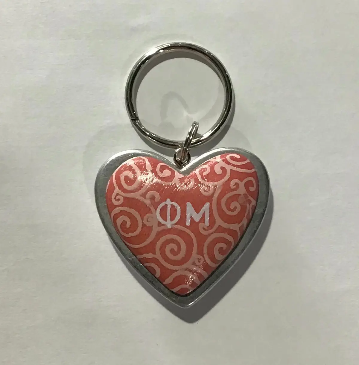 Phi Mu Heart Keychain 1