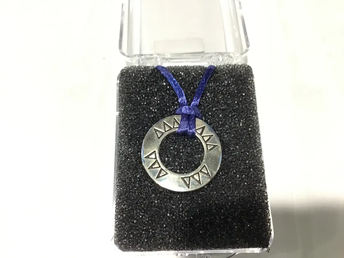 Delta Delta Delta Round Charm Necklace 1