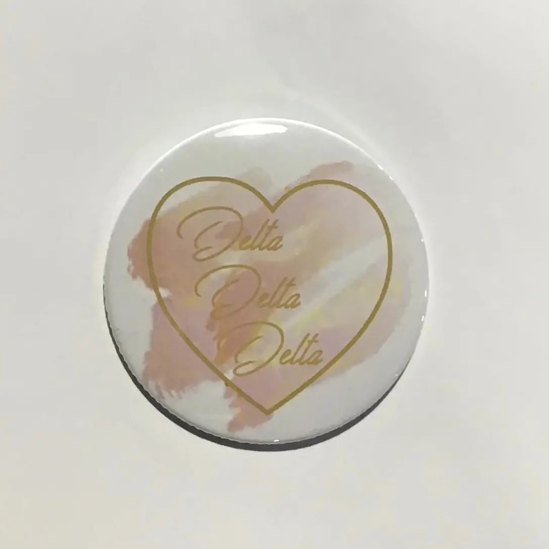Delta Delta Delta Printed Button Watercolor Collection 2