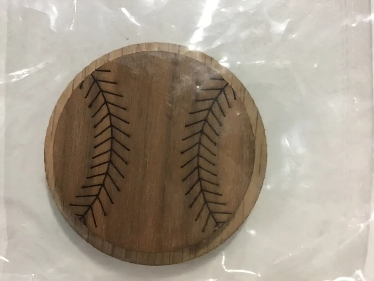 Baseball Oak-Backed Symbol 1