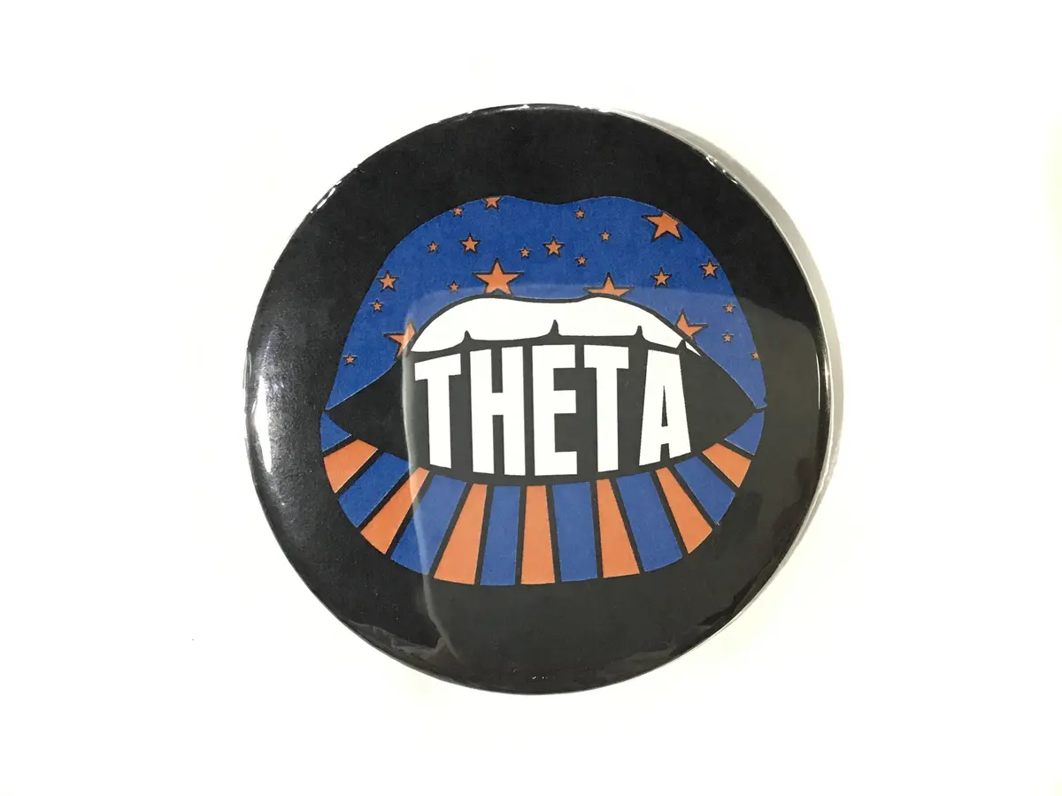 Kappa Alpha Theta Lip Printed Button 1