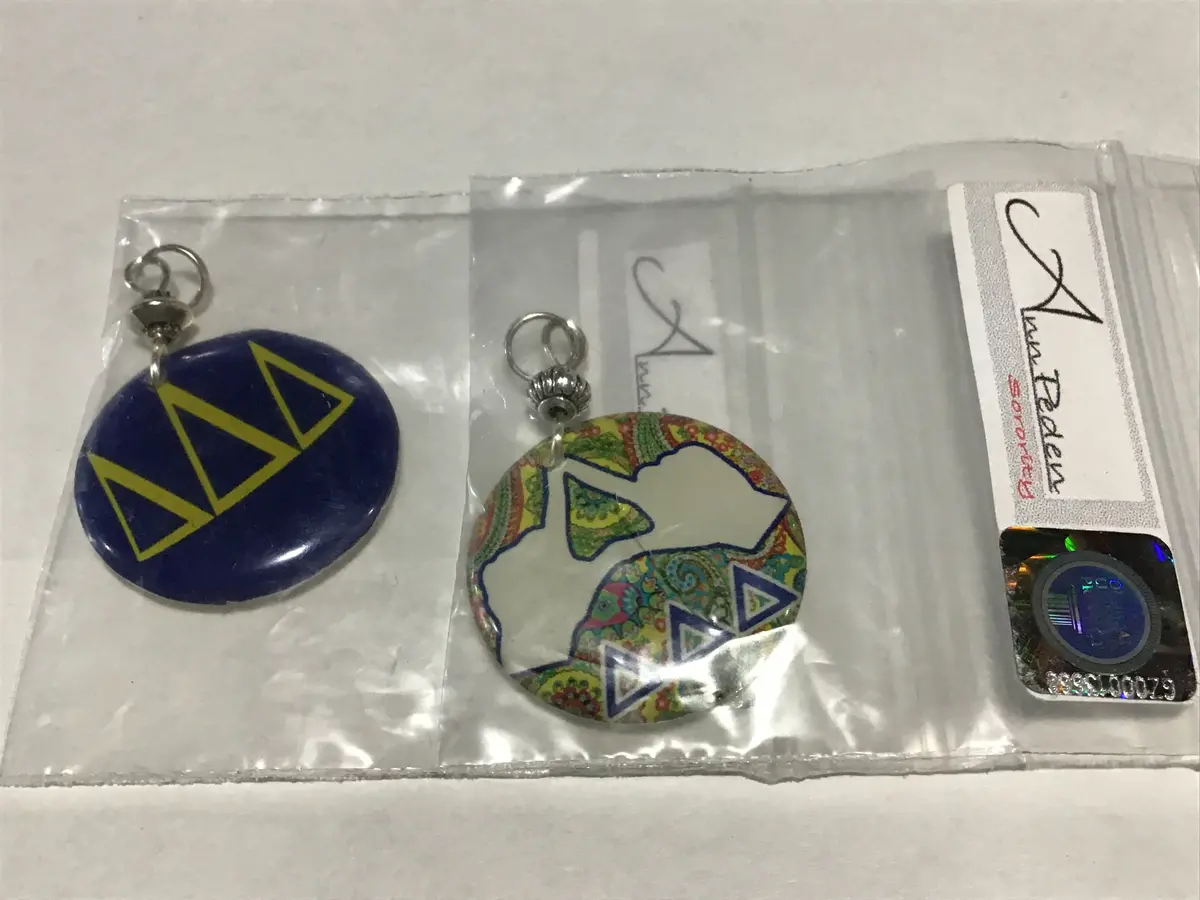 Delta Delta Delta Greek Letter Charm 1