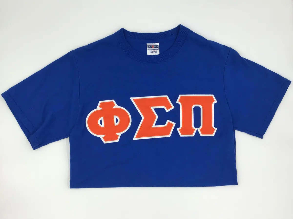 Phi Sigma Pi Satin Stitch Greek Tee 1
