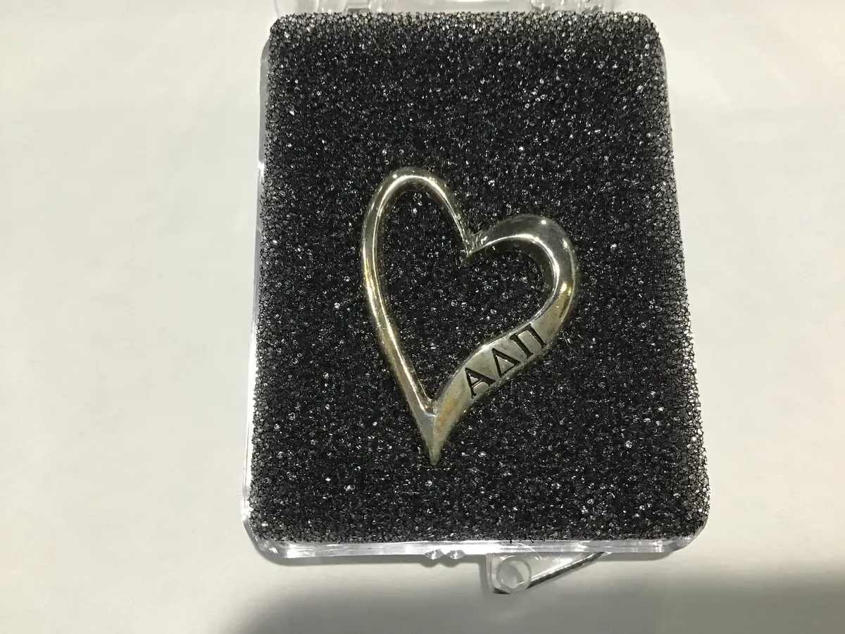 Alpha Delta Pi Open Heart Charm 1