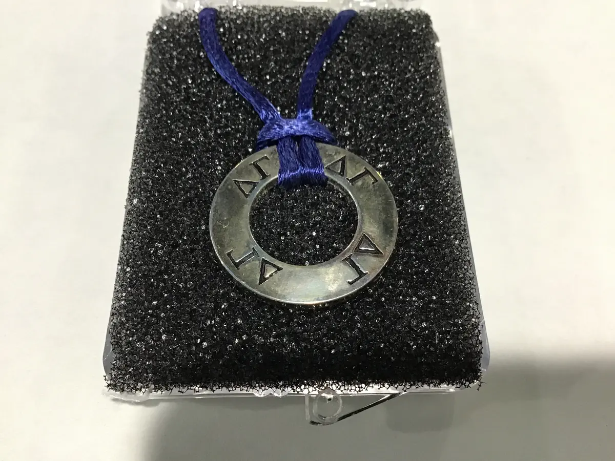 Delta Gamma Round Charm Necklace 1