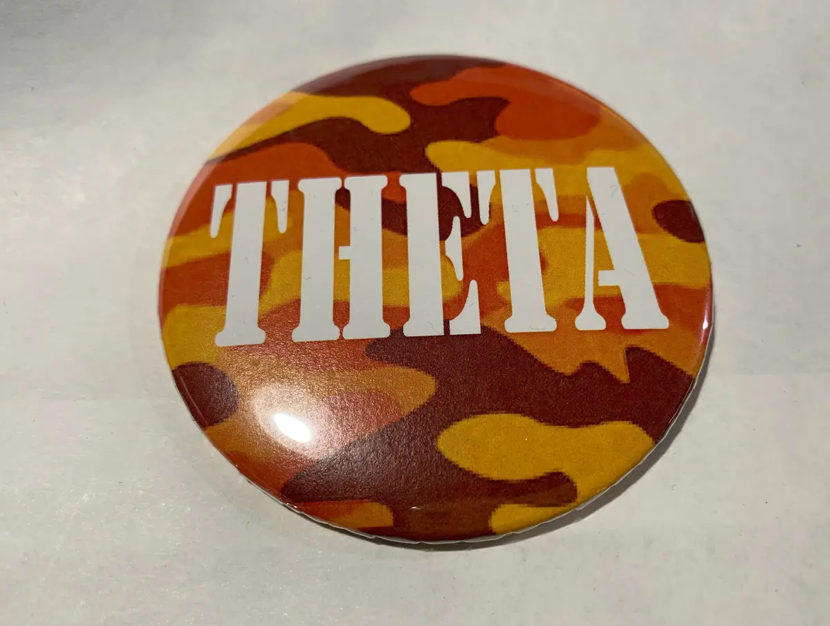 Kappa Alpha Theta Orange Camo Printed Button 1