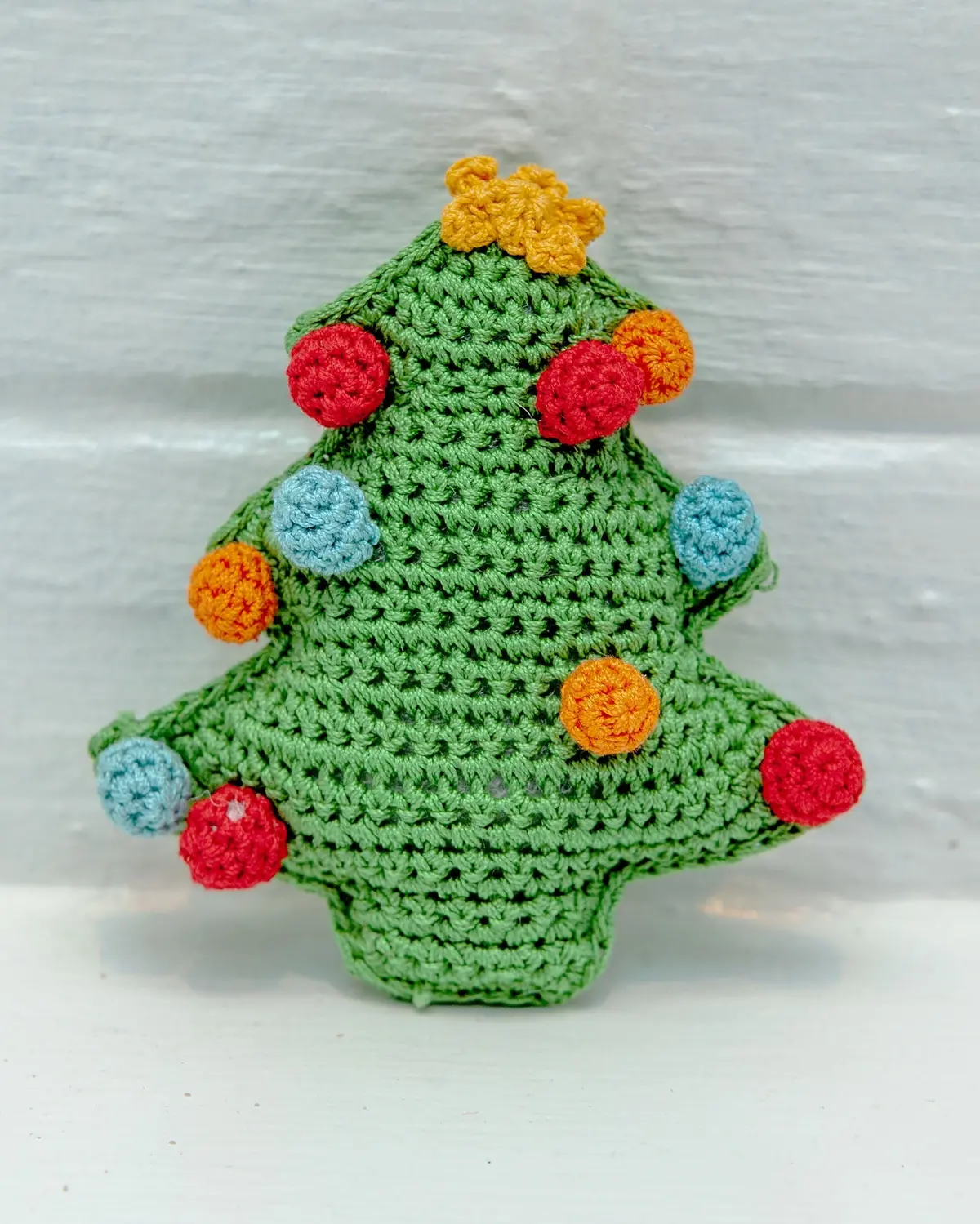 Christmas Tree Organic Knit Dog Toy 1