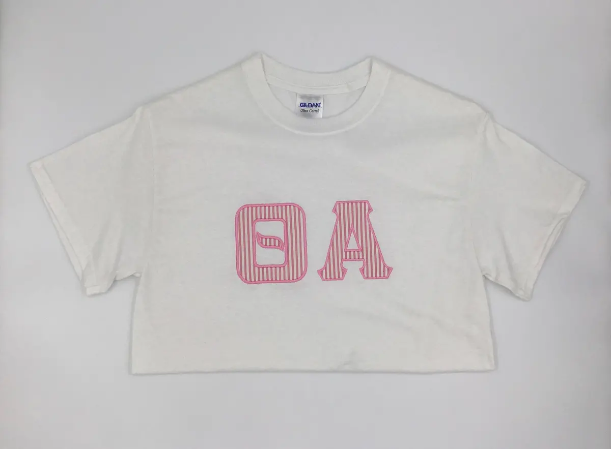 Theta Alpha White Tee - Size Small 1