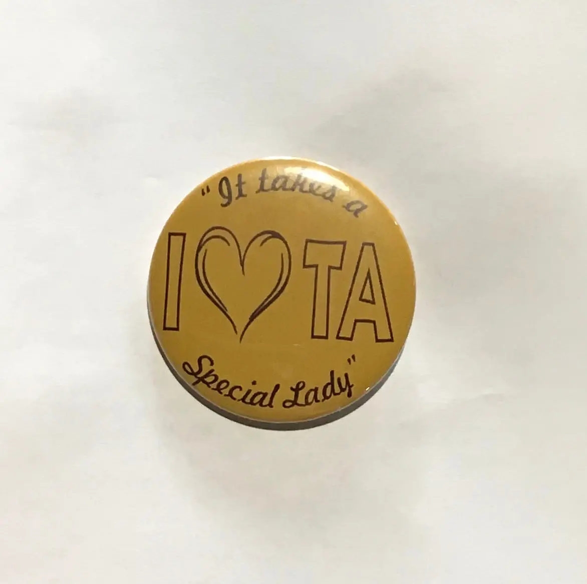 Iota Sweetheart 2" Printed Button - Discontinued 1