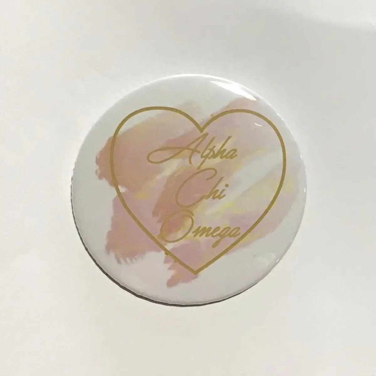 Alpha Chi Omega Printed Button Watercolor Collection 2