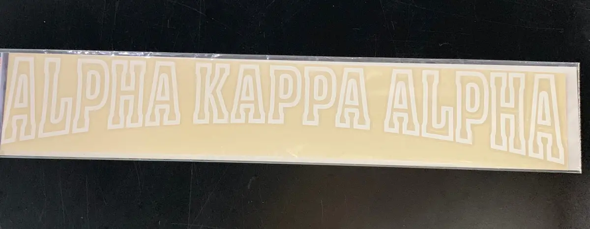 Alpha Kappa Alpha Horizontal Decal 1