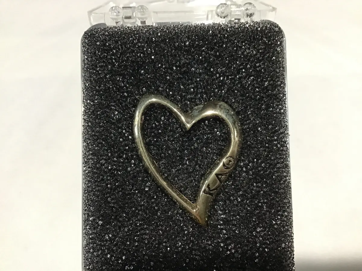 Kappa Alpha Theta Open Heart Charm 1