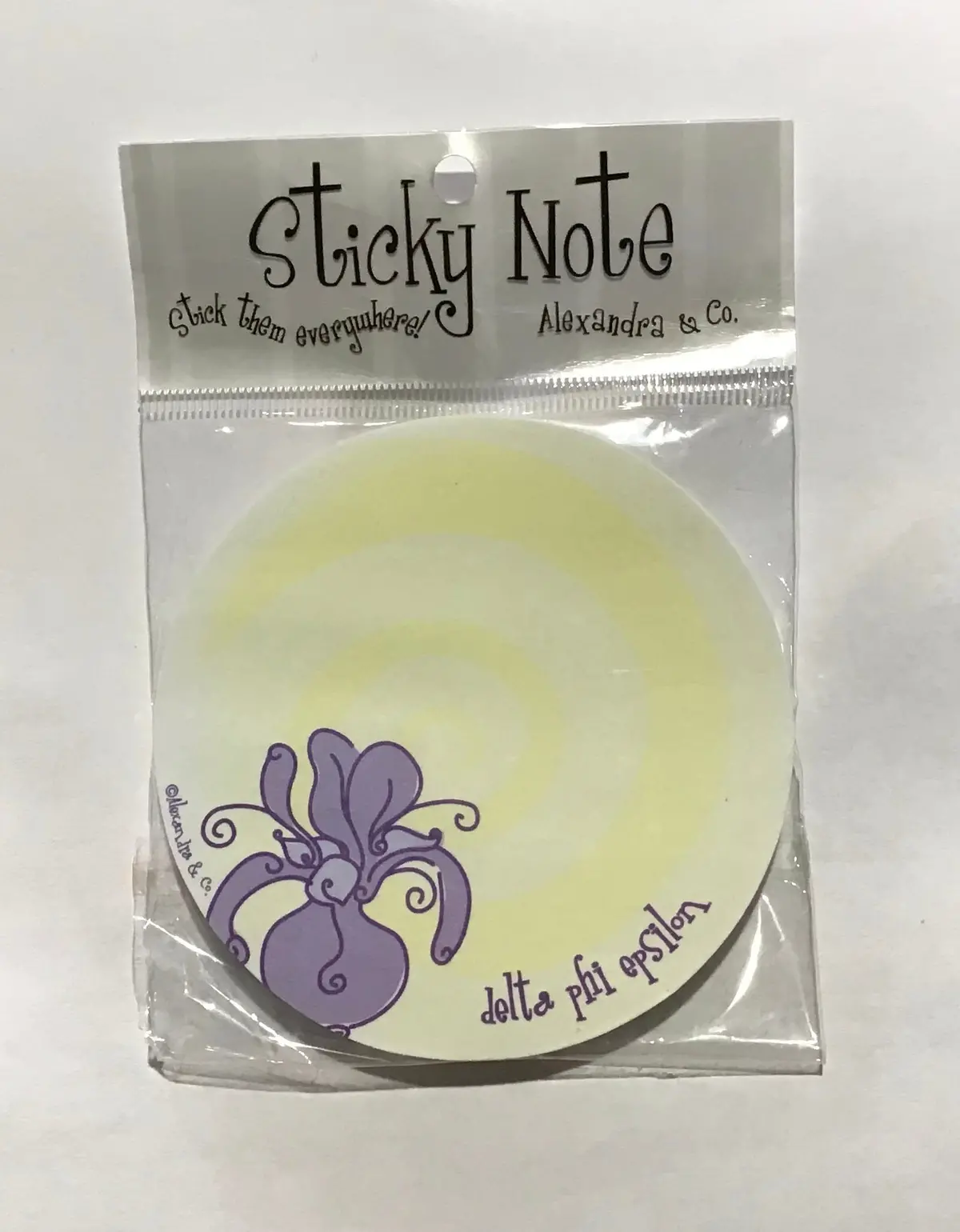 Delta Phi Epsilon Round Sticky Notes 1