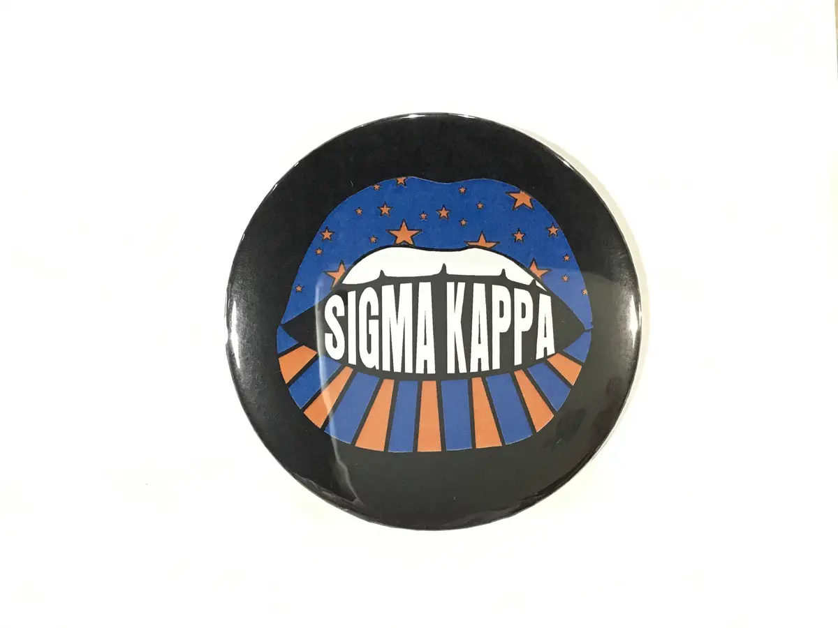 Sigma Kappa Lip Printed Button 1