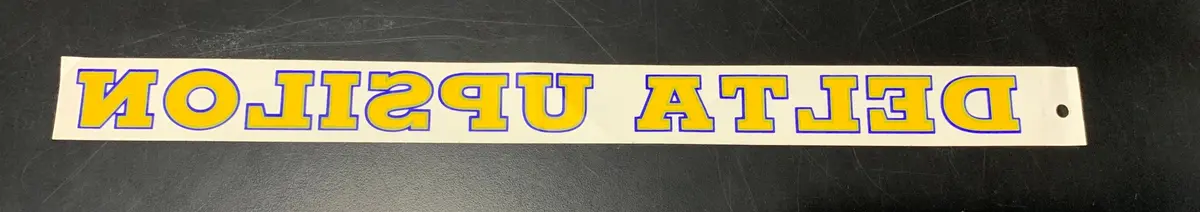 Delta Upsilon Horizontal Decal 1