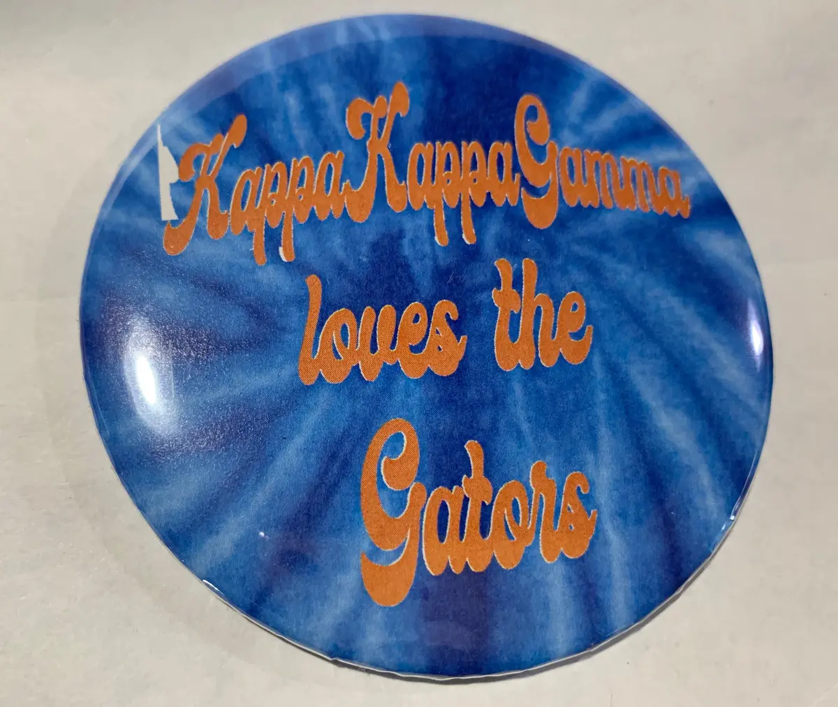 Kappa Kappa Gamma Tie Dye Printed Button 1