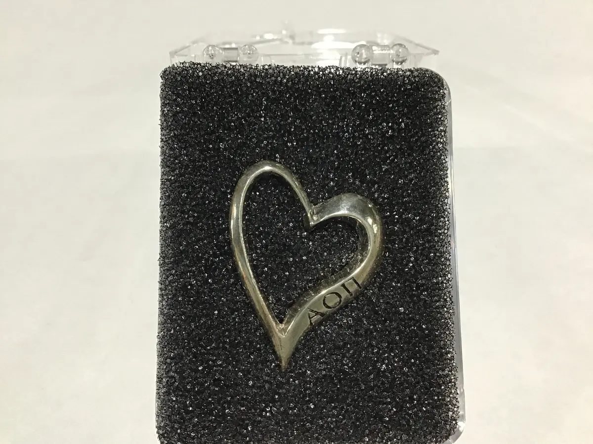 Alpha Omicron Pi Open Heart Charm 1