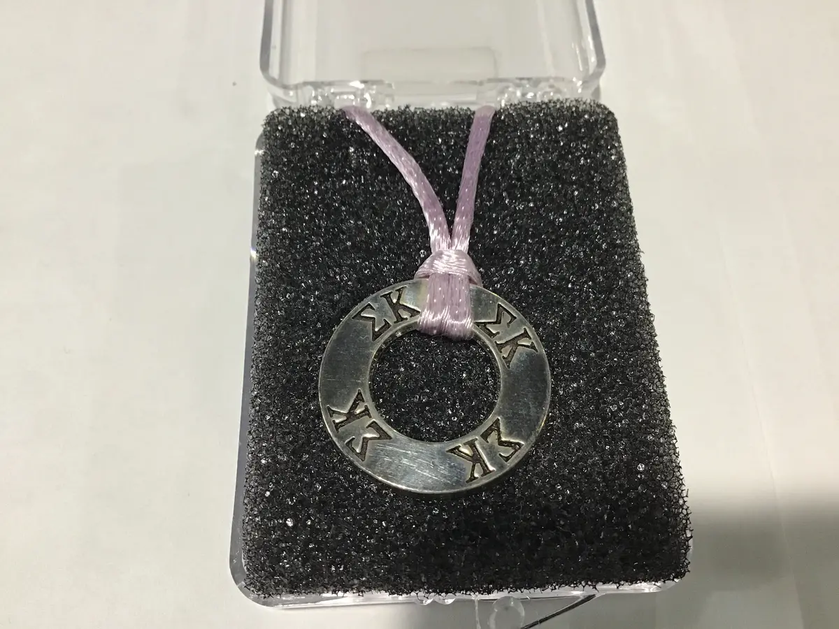 Sigma Kappa Round Charm Necklace 1