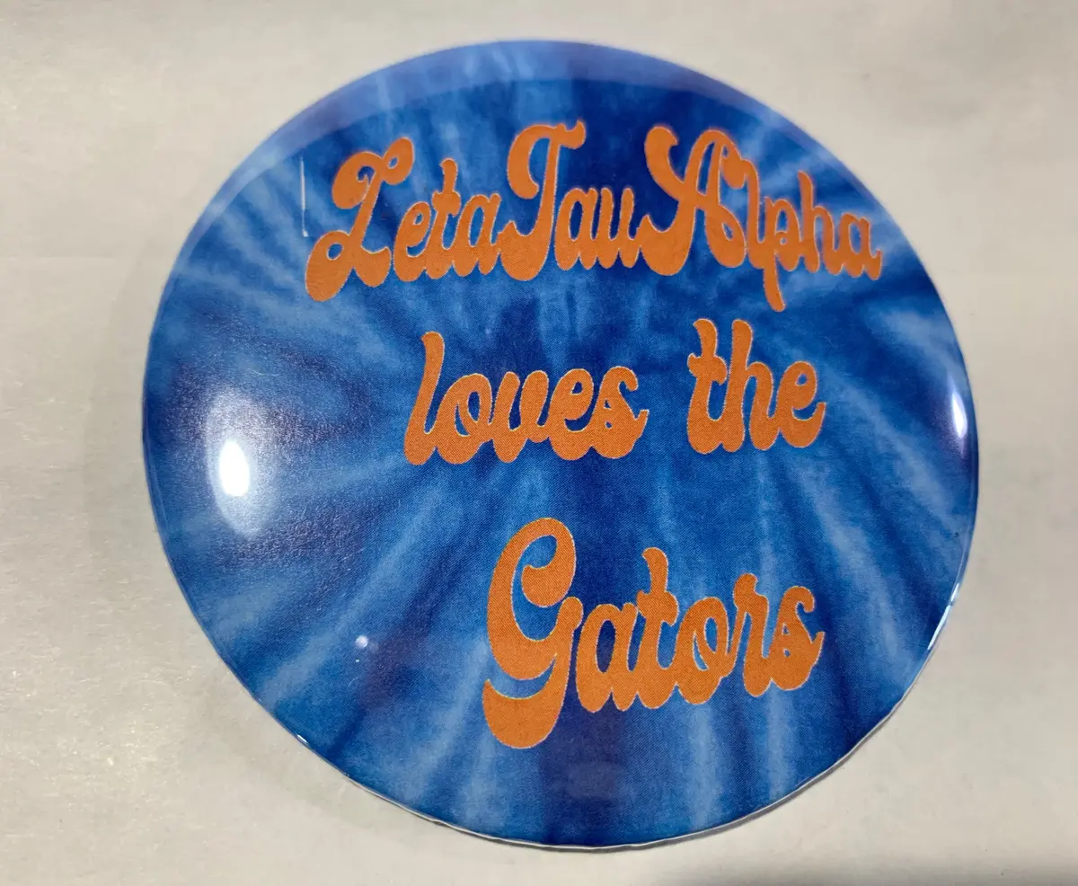 Zeta Tau Alpha Tie Dye Printed Button 1