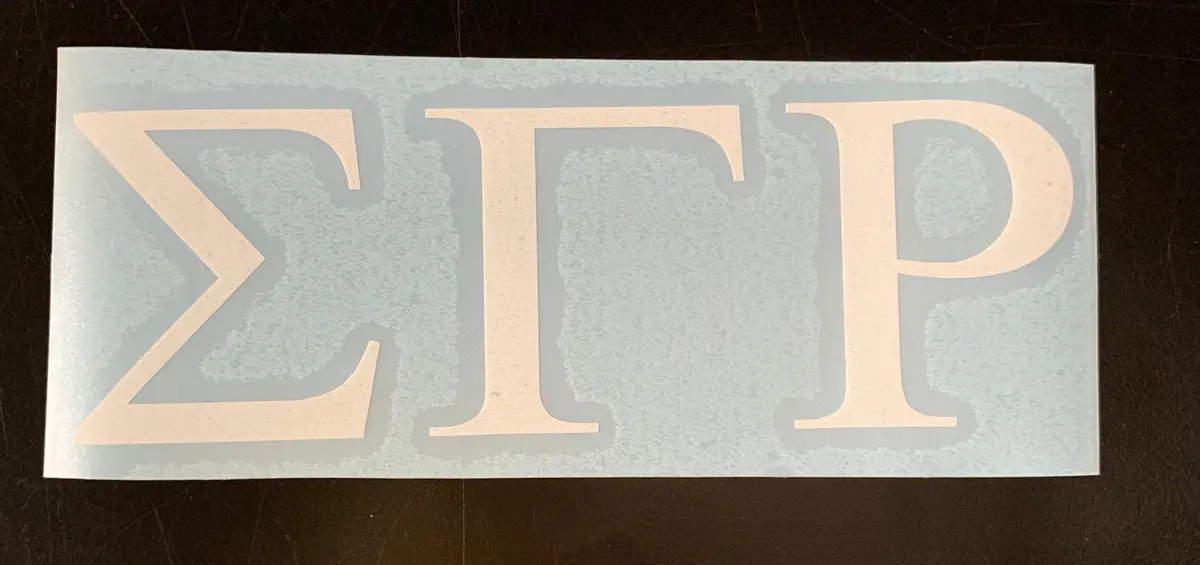 Sigma Gamma Rho Vinyl Decal 1