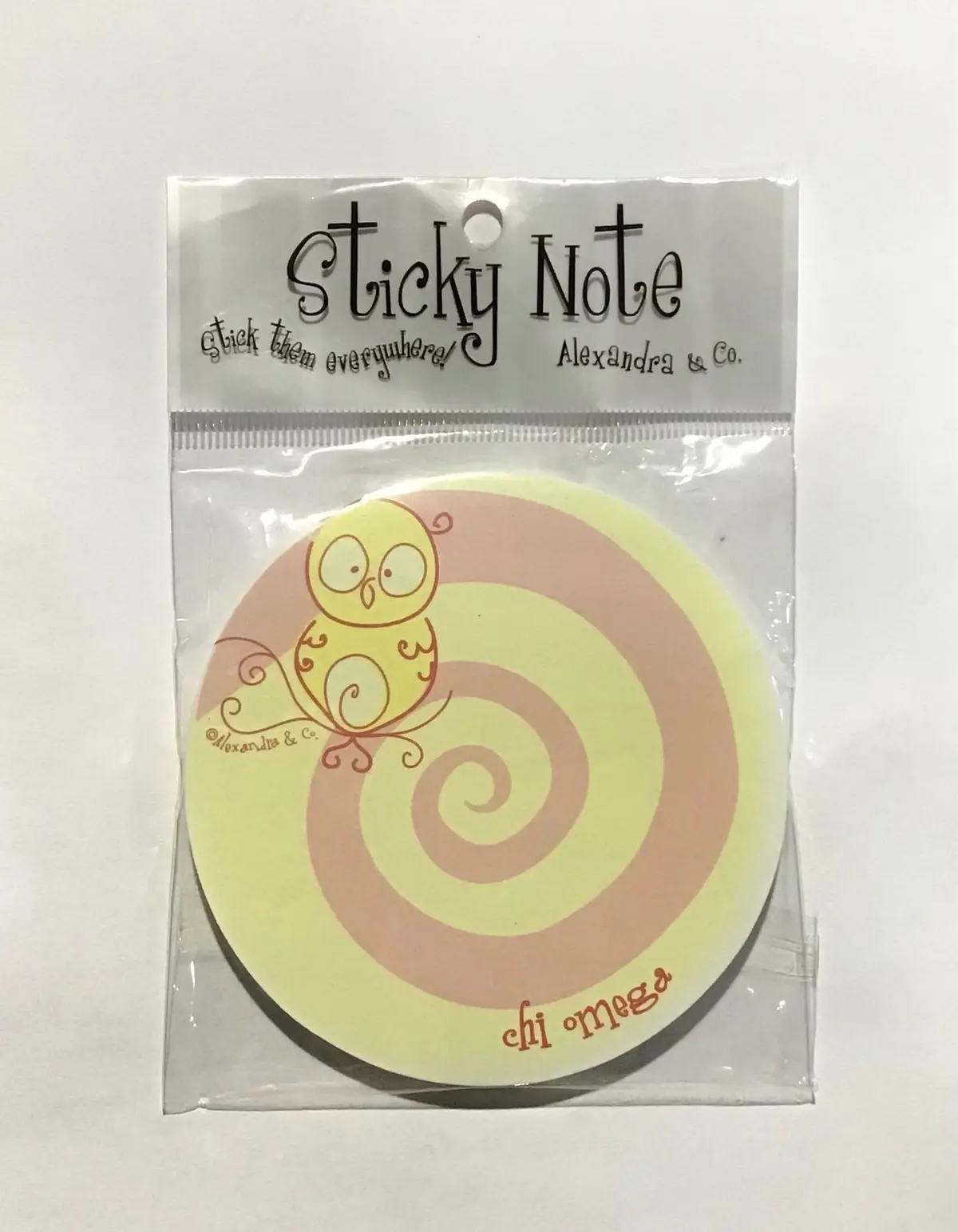 Chi Omega Round Sticky Notes 1