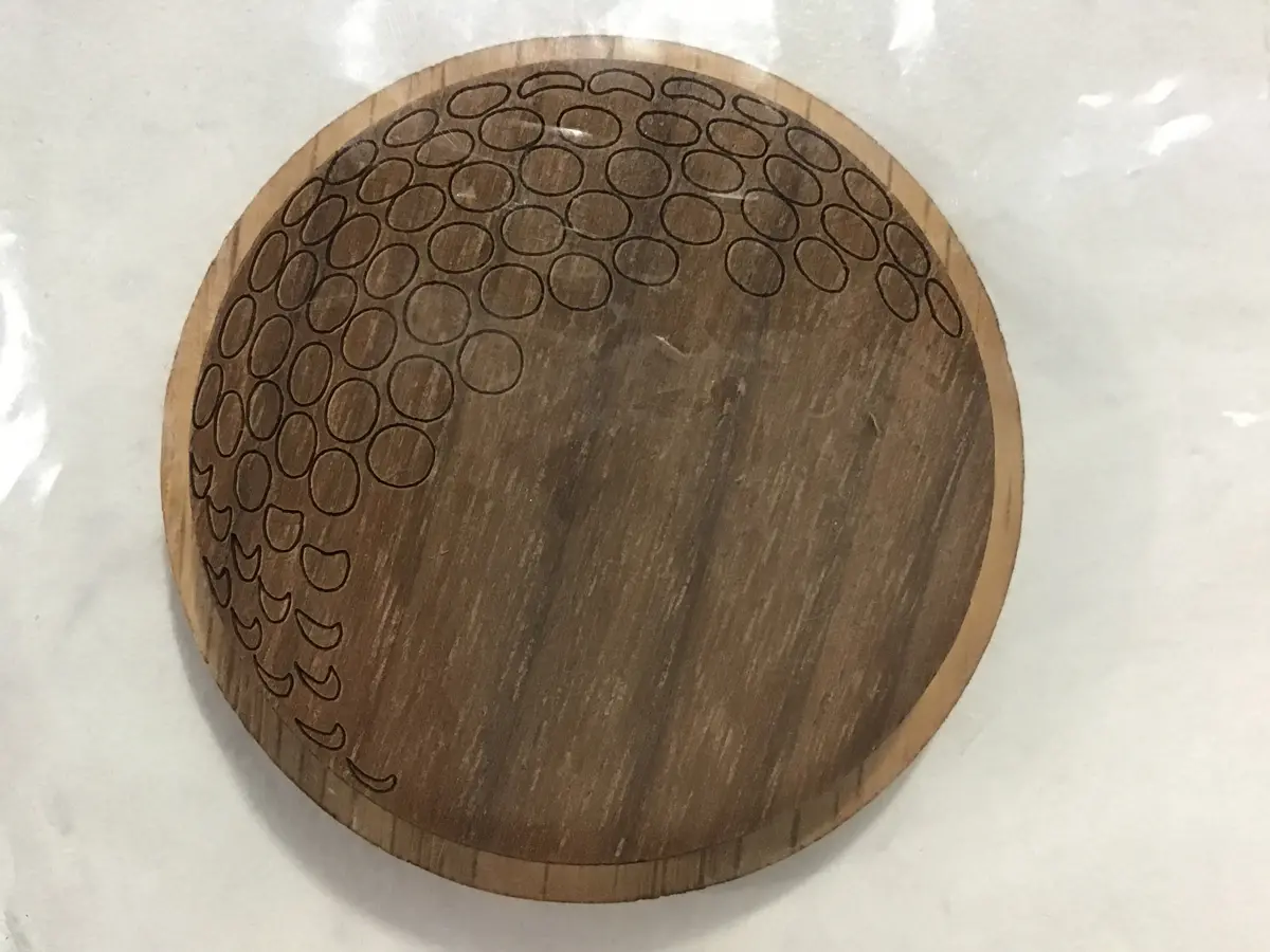 Golf Ball Oak-Backed Symbol 1