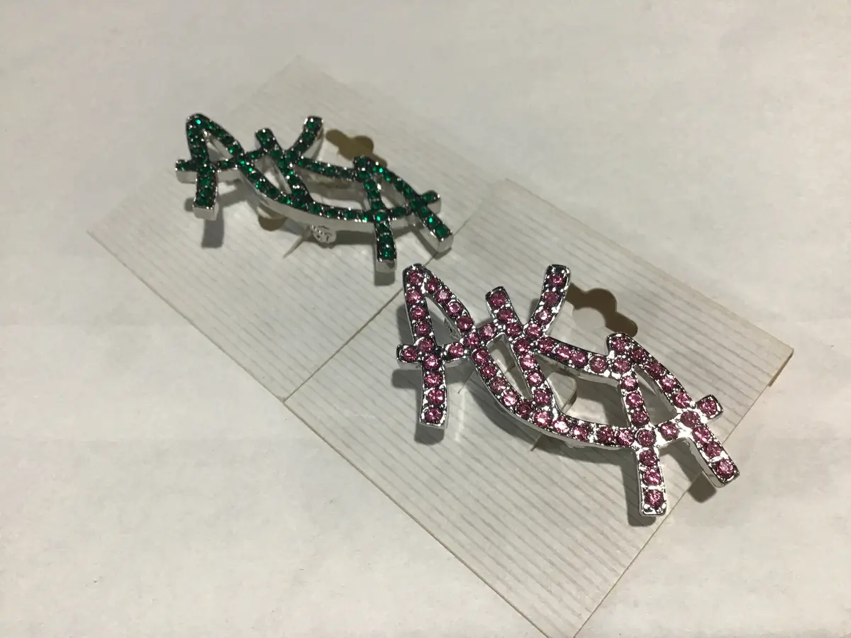 Alpha Kappa Alpha Bling Pin 1
