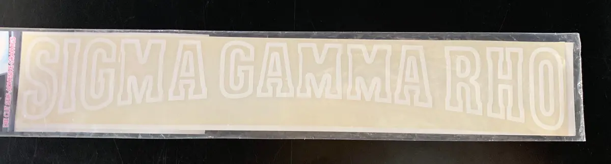 Sigma Gamma Rho Horizontal Decal - Discontinued 1