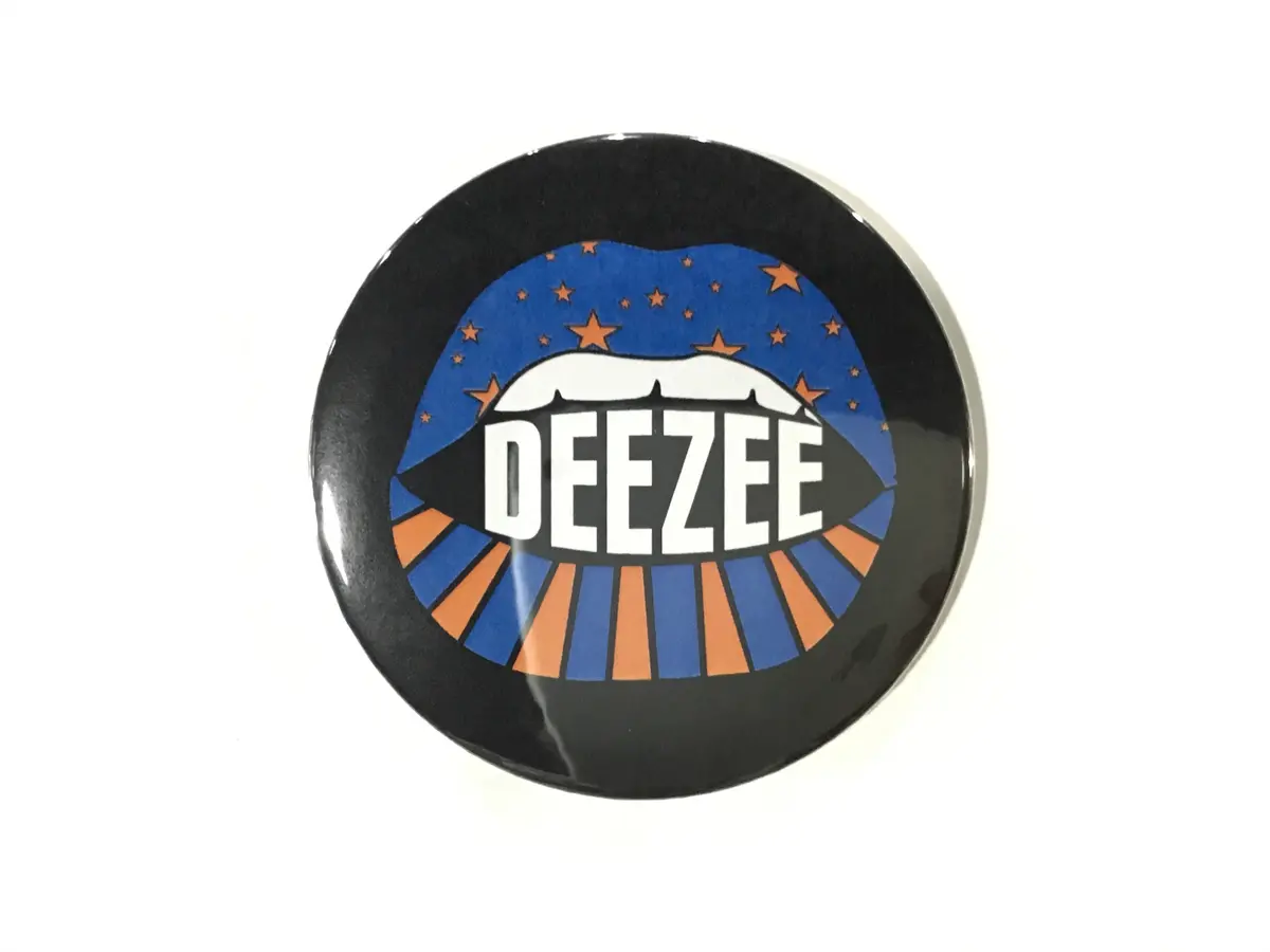 Delta Zeta Lip Printed Button 1