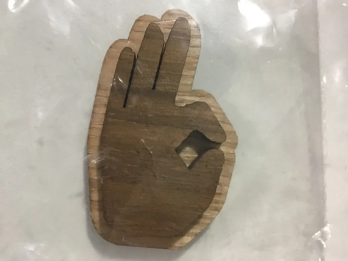 Kappa Hand Oak-Backed Symbol 1