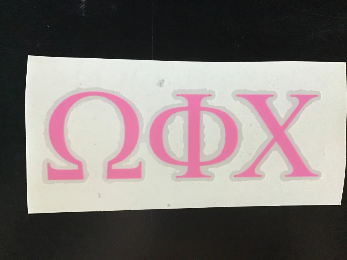 Omega Phi Chi Vinyl Decal 1