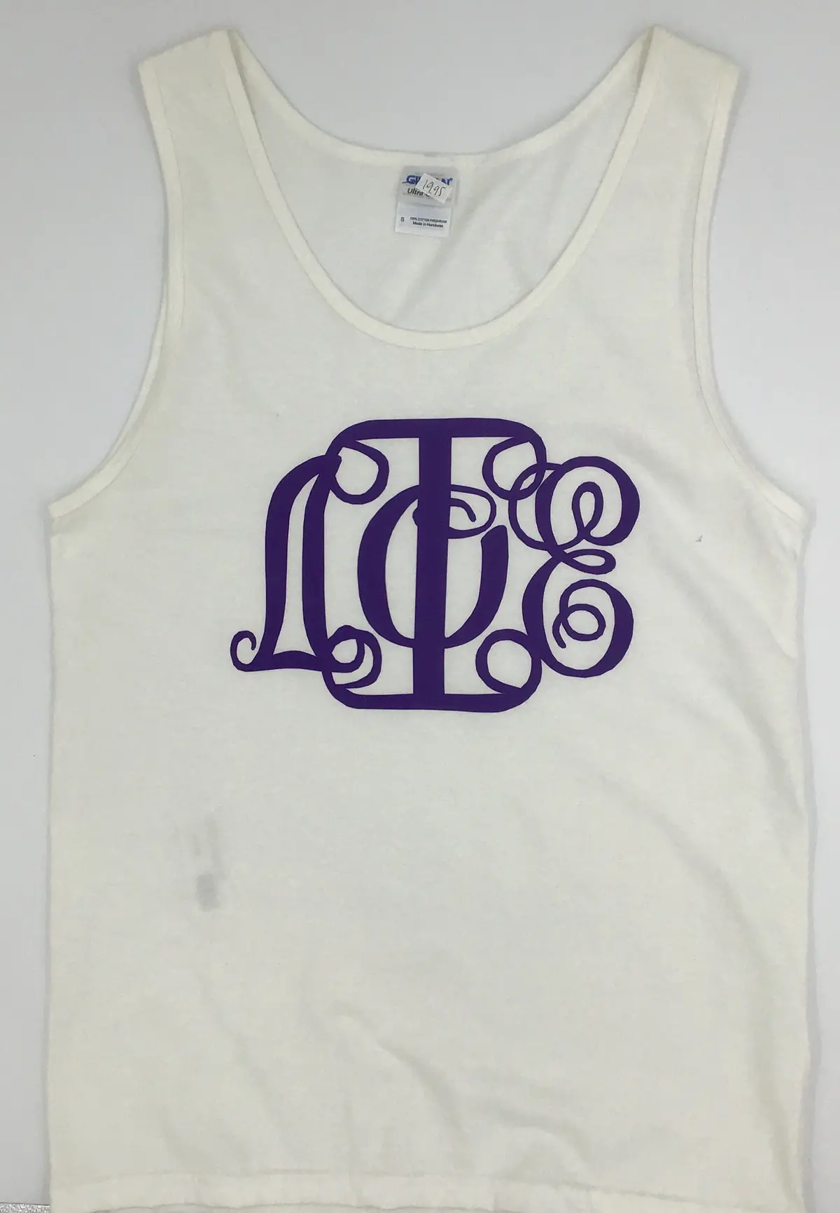 Delta Phi Epsilon Monogram Vynil Tank 1
