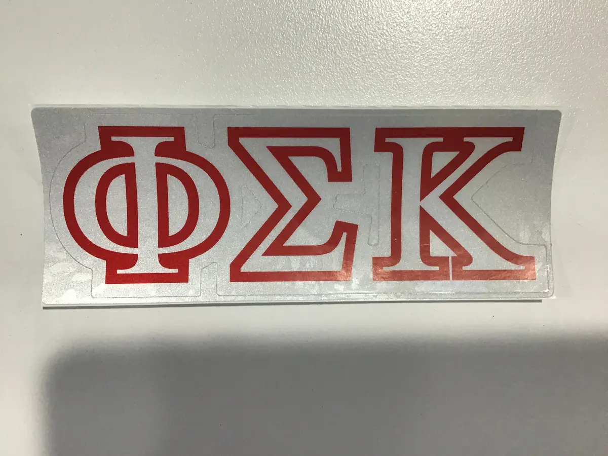 Phi Sigma Kappa Reflective Decal 1