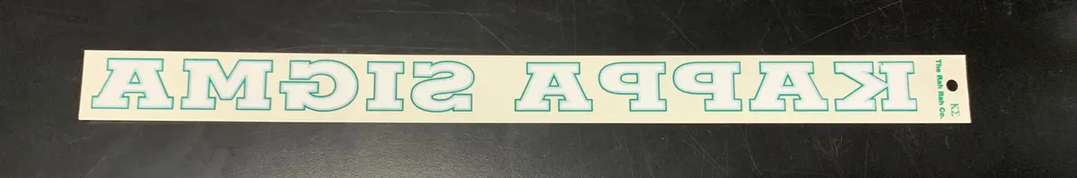 Kappa Sigma Horizontal Decal 1