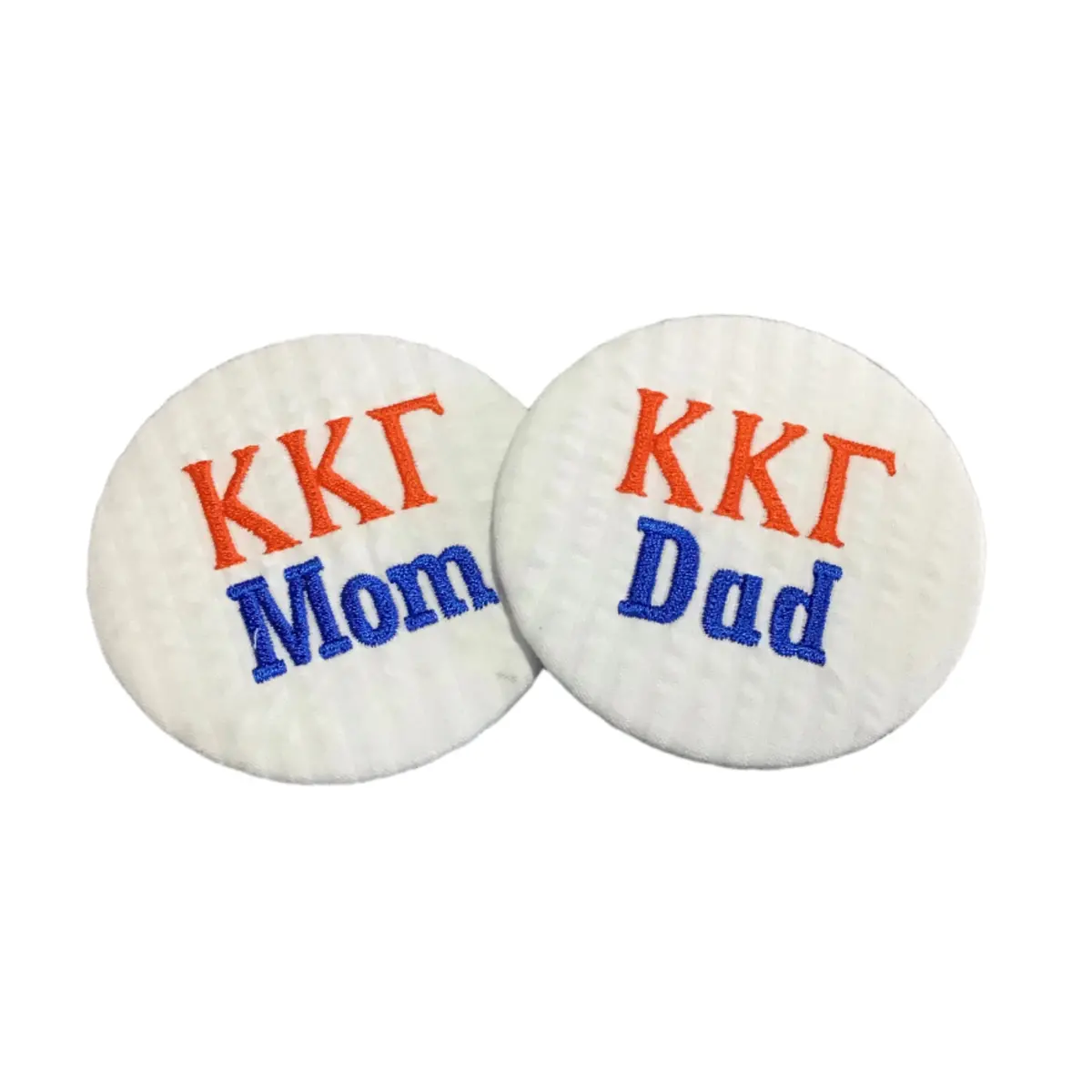 Kappa Kappa Gamma Mom/Dad Embroidered Button 1