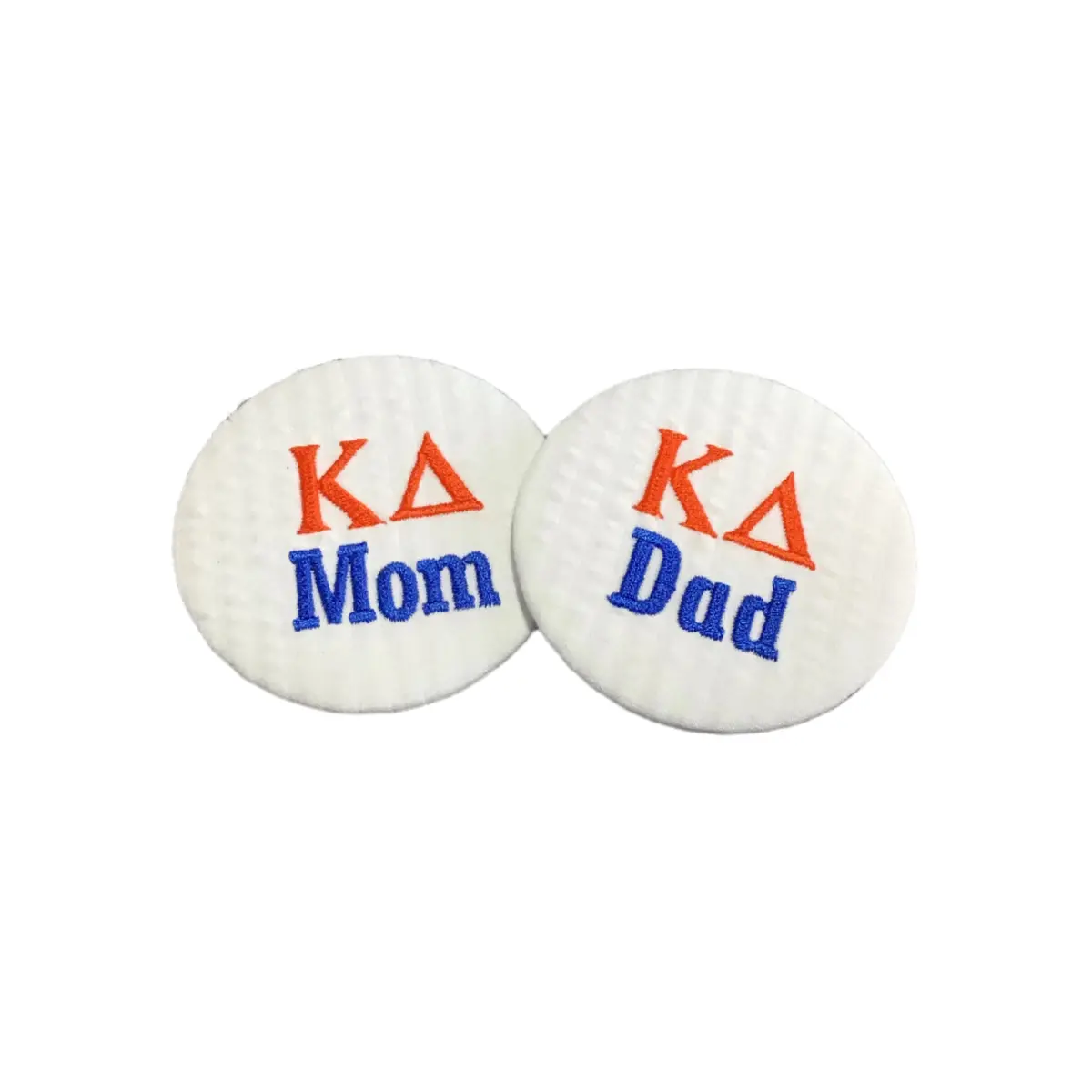 Kappa Delta Mom/Dad Embroidered Button 1